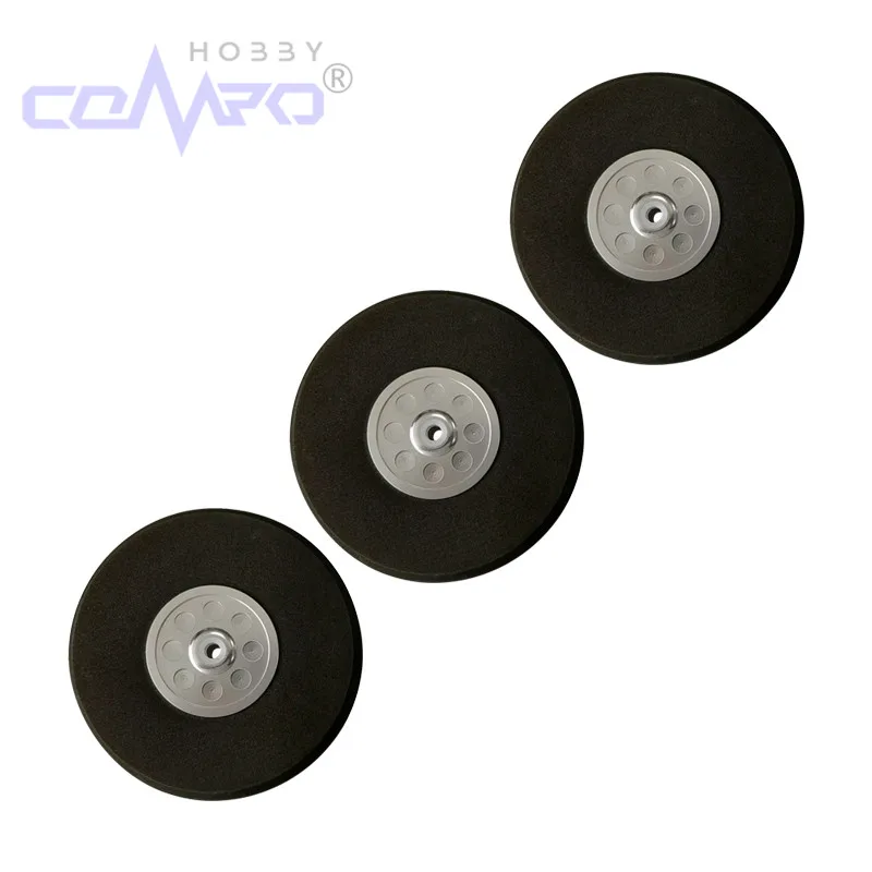 1 Pc CNC Landing Gear ล้ออลูมิเนียม Hub EVA โฟมล้อฟองน้ํายางยางสําหรับ FIXED Wing RC เครื่องบินเครื่องบินเปลี่ยน