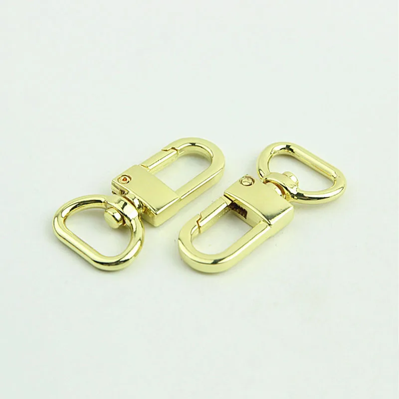 1pcs Metal D-ring Swivel Eye Snap Hook Trigger Lobster Clasps Clips for Leather Craft Bag Strap Belt Webbing Keychain