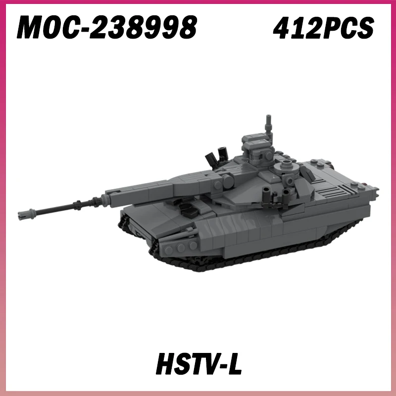 

412 шт. MOC-238998 Hstv-L танк военная танковая военная модель строительные блоки кирпичи сборка креативная игрушка для мальчиков детский подарок на день рождения