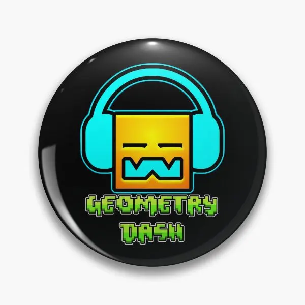 Geometry Dash  Soft Button Pin Cartoon Metal Funny Badge Clothes Creative Jewelry Decor Women Cute Lapel Pin Collar Gift Lover