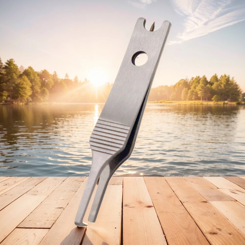 Angelschnur Pinzette Cutter Schnell Split Ringe Opener Multifunktionale Haken Auge Reiniger Lockt Ringe Opener Angeln Zubehör