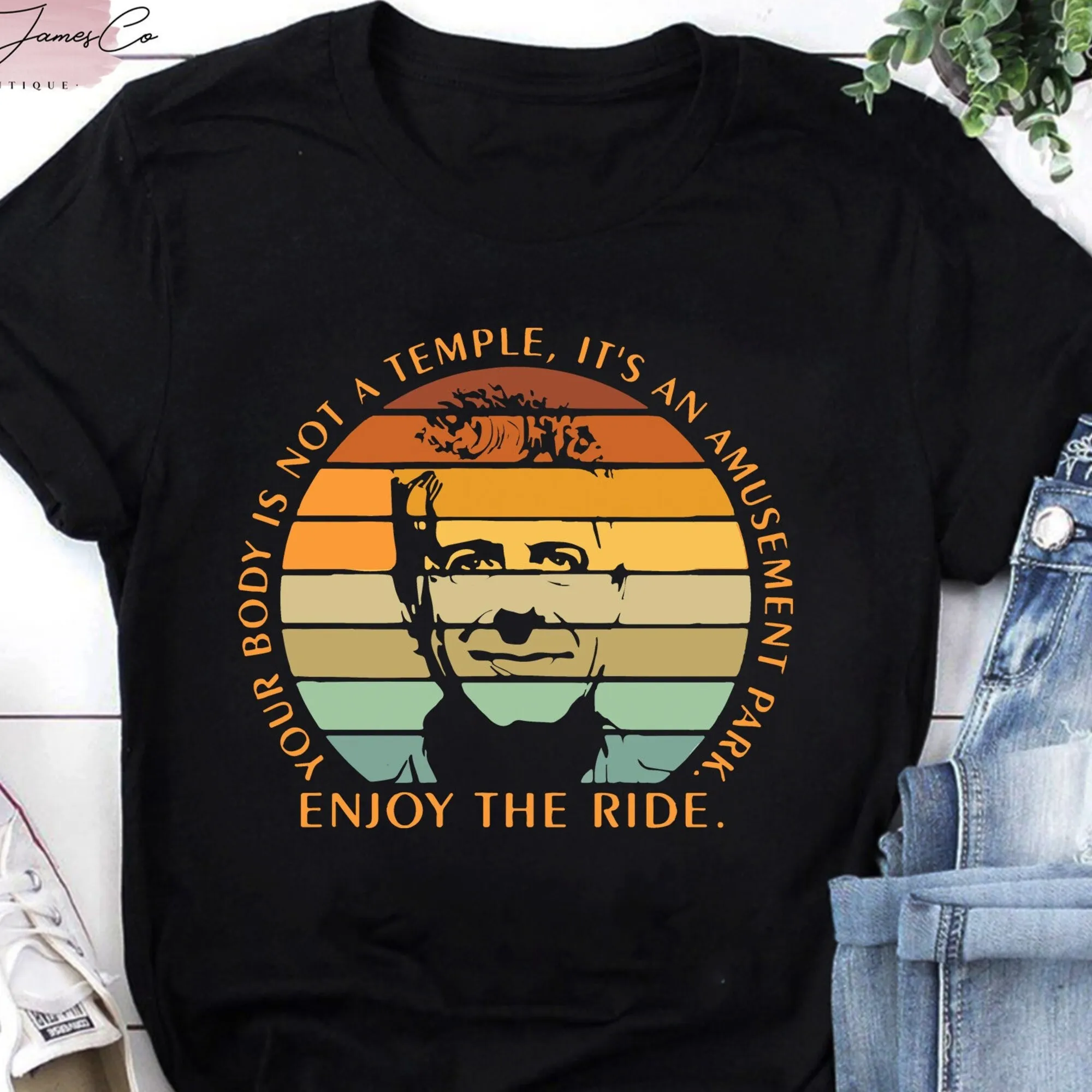 Винтажная футболка с надписью Энтони бердэн, ваше тело не хранится в парке развлечений