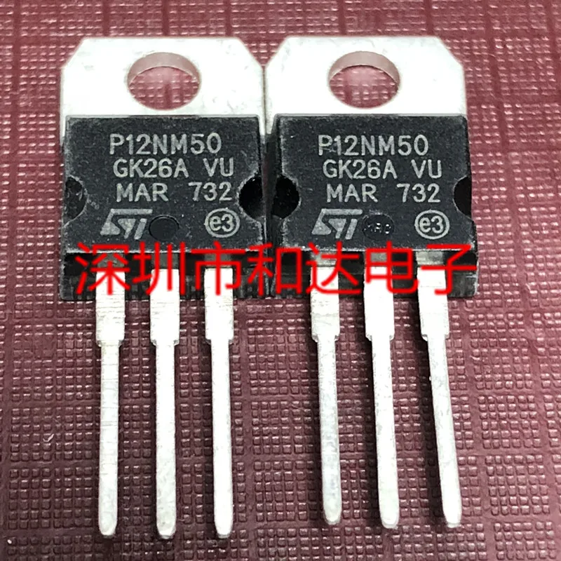 5PCS-10PCS P12NM50 STP12NM50 TO-220 500V 12A ใหม่และต้นฉบับบนสต็อก