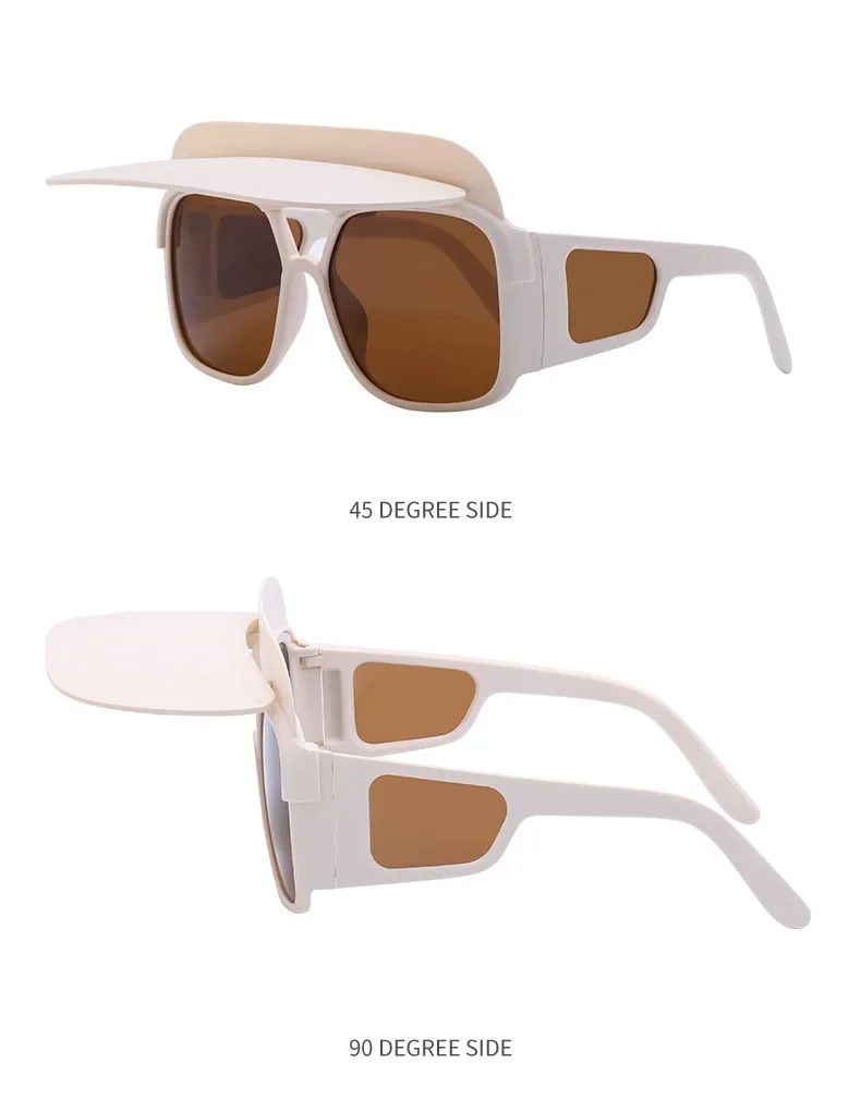 Hochklappbare polarisierte Sonnenbrille, multifunktionale Sonnenschutz-Sonnenbrille, Outdoor-Camping-/Angelbrille für Damen und Herren – Detail 14