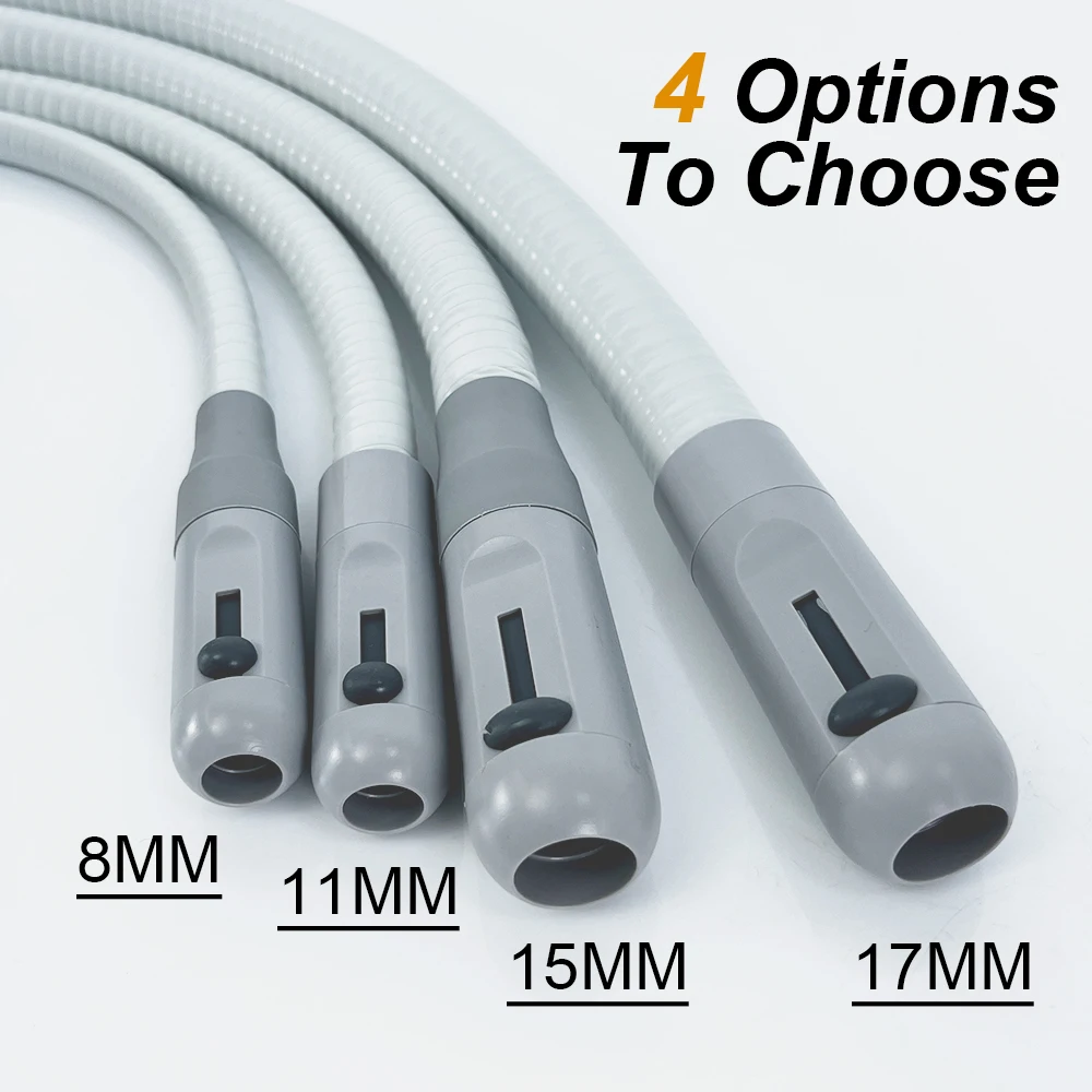 1.7Meters Germany Made 8mm/11mm/15mm/17mm/19mm Dental Strong Suction/ Weak Suction Tube hose pipe Dentistry Unit parts