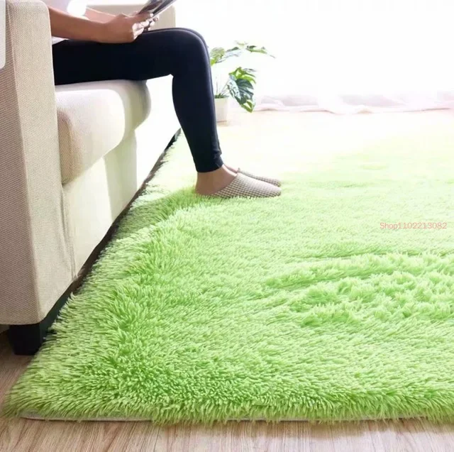 NONE Fluffy Faux Fur Rug White 200x300 5