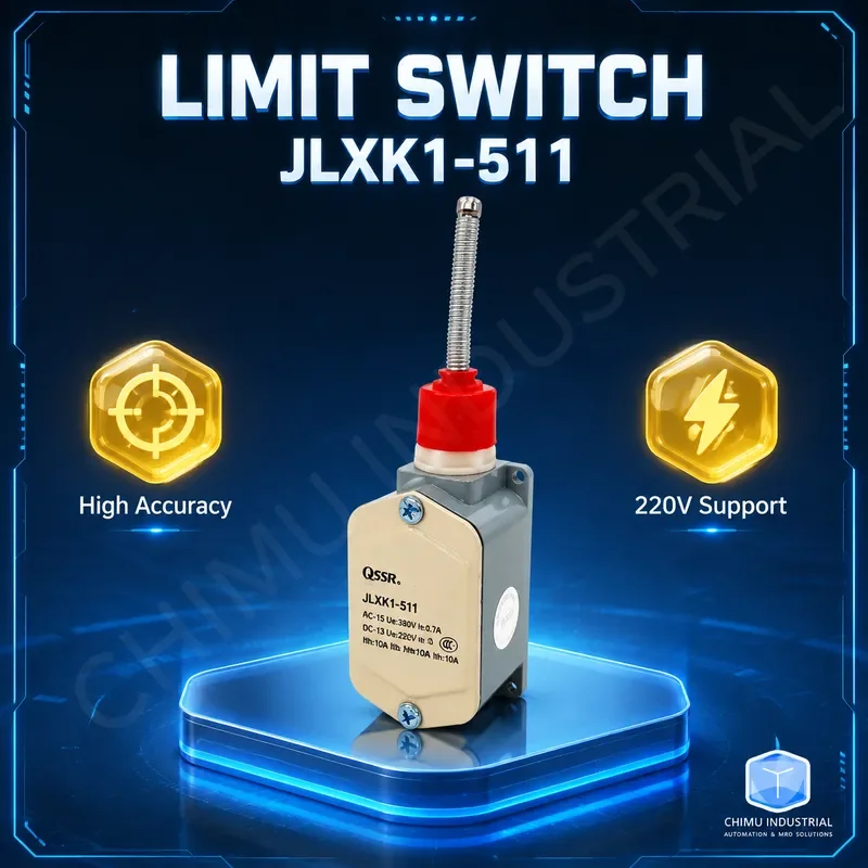 【CHIMU INDUSTRIAL】 for JLXK1-5.11 Limit Switch Aluminum Shell Spring Auto Reset Silver Contact DC AC