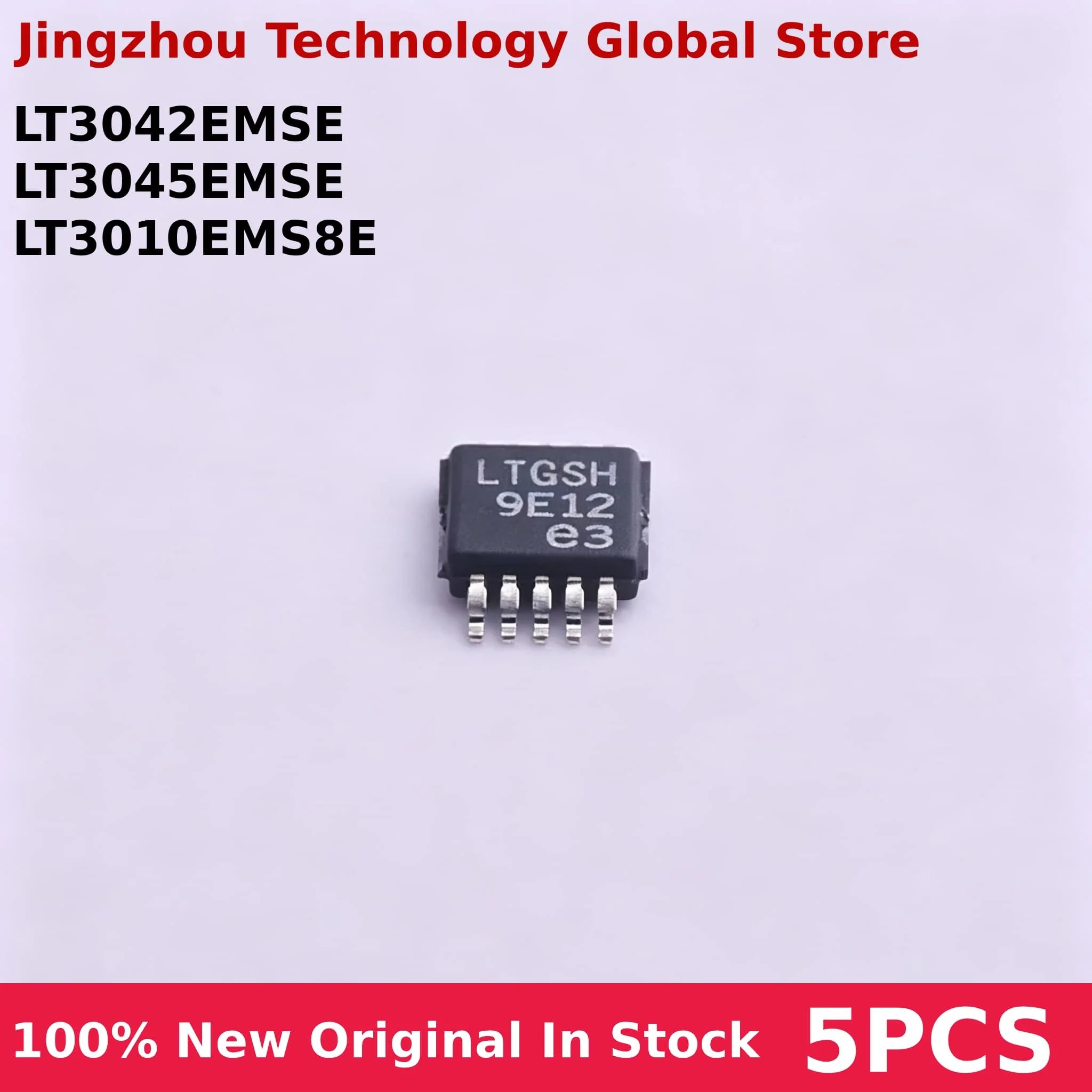 100% New 5PCS LT3042EMSE#TRPBF LTGSH LT3045EMSE#TRPBF 3045  LT3010EMS8E#TRPBF LTZF IC Chip Wholesale