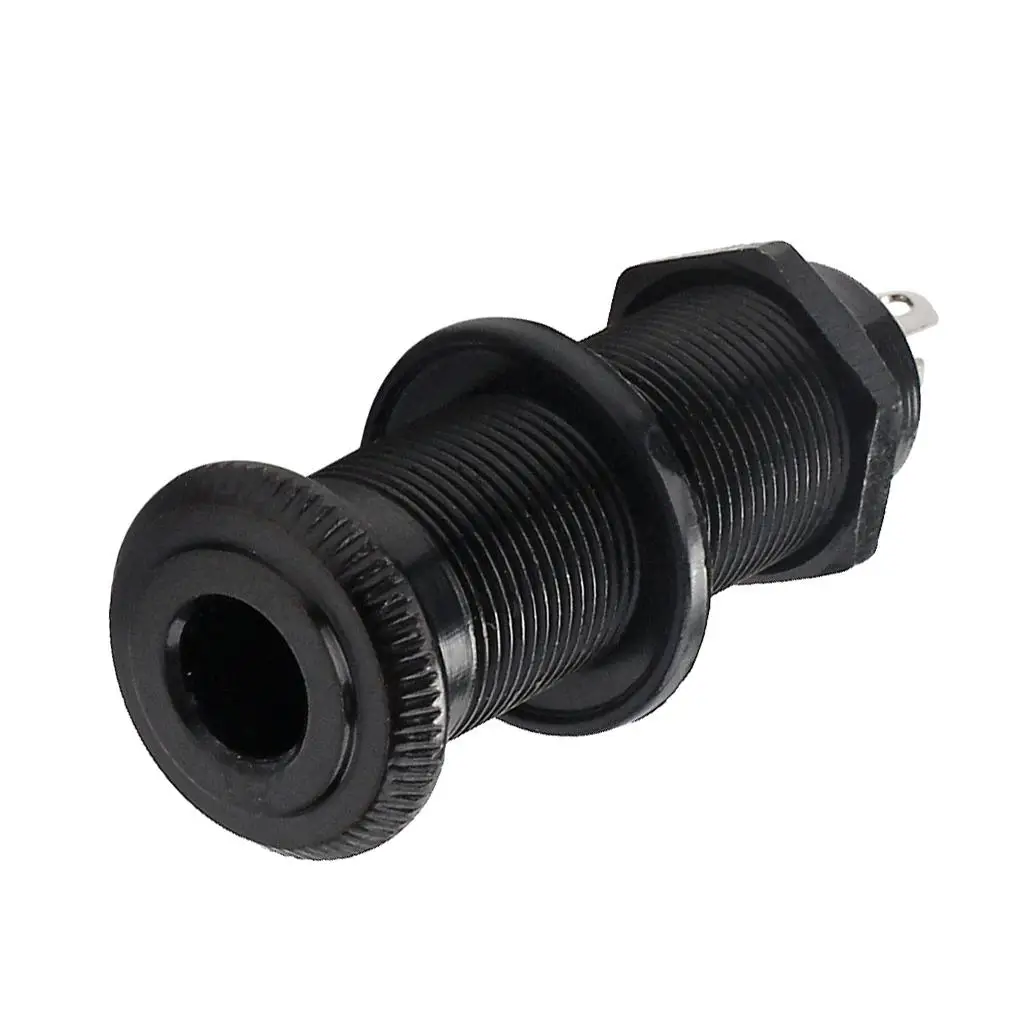 Guitar Input / Output Stereo Cylinder Flush-mounted Socket Suitable for 12 Mm