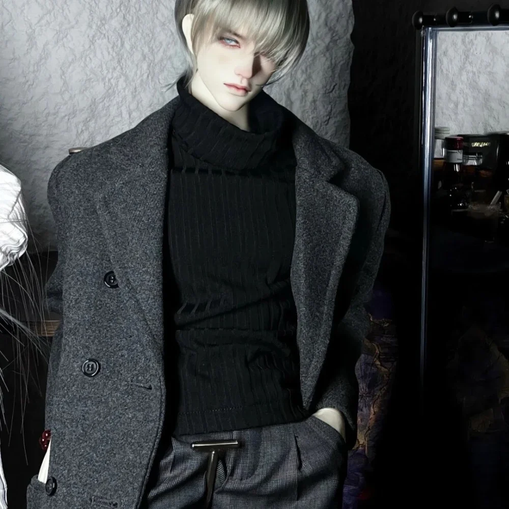 1/3 Vestiti per bambole per 75/77 cm Maschio Bjd Doll Play House Collo alto Manica lunga Camicia lavorata a maglia Vestire Accessori per bambole, Senza bambola