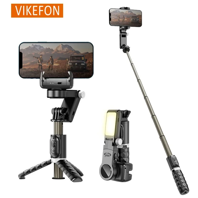 

360° Rotation Phone Selfie Stick Holder Following Shooting Phone Tripod Gimbal For iPhone 15 14 13 12 Samsung Live Photography
