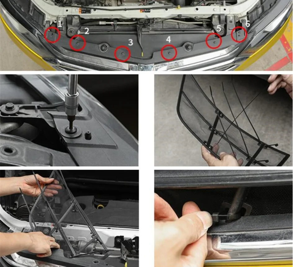 

Car Front Insect Screening Mesh Grille Insert Net Cover Trim for Chevrolet Equinox 2017-2020 Accessories