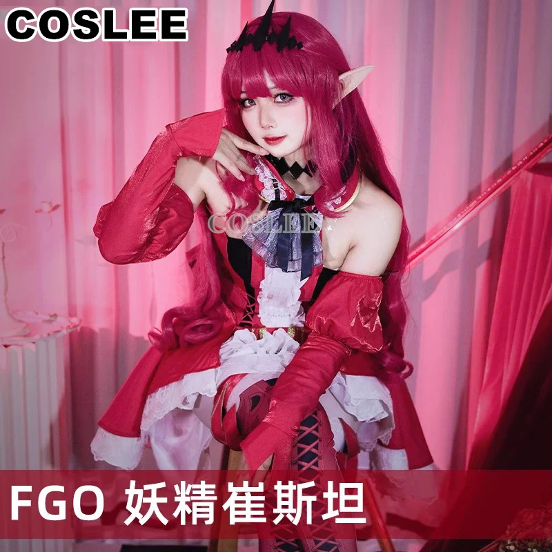 COSLEE Fate/Grand Order FGO Tristan Cosplay Costume Lovely Dress Uniform Halloween Party Outfit Women Clothing Hot Game XS-XXL