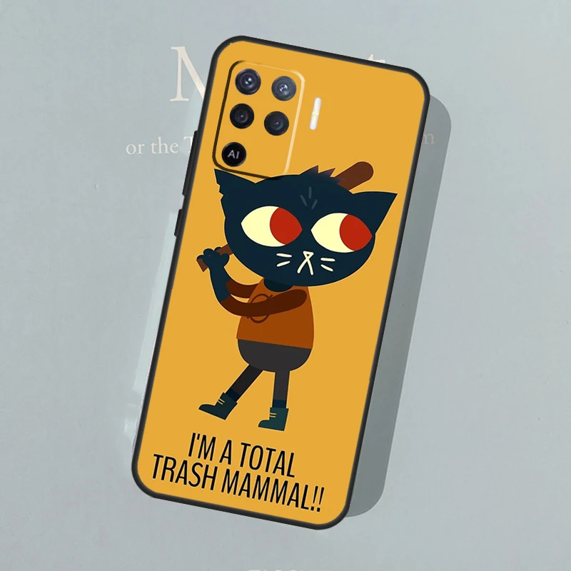 Cat Game Night In The Woods For OPPO A5 A9 2020 Case For OPPO A94 A74 A54 A31 A53 A53S A83 A91 A52 A72 A15 Back Cover