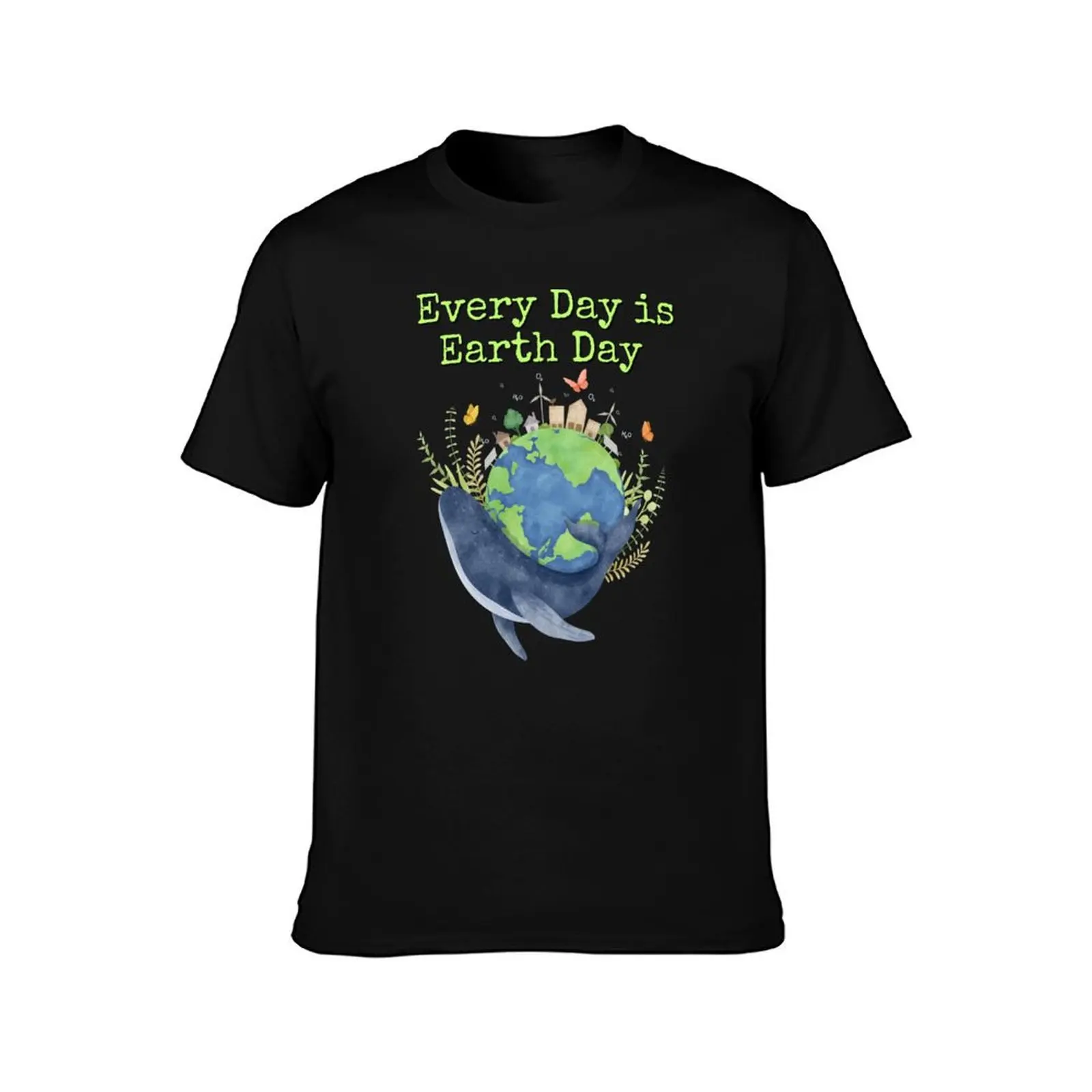 Everyday Is Earth Day Eco-Friendly Environmental Design T-Shirt Sports Casual Breathable Tee Shirt T-Shirt