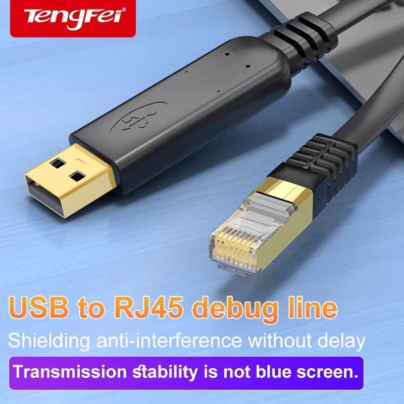 USB to RJ45 Console Cable RS232 Serial Adapter for Laptop Computer Cisco Router USB RJ 45 8P8C Converter Console Cable 1.8m 3m