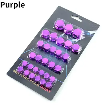 30/套 摩托車配件 螺絲螺帽電鍍蓋帽 適用於裝飾蓋 8 最佳銷售 CB400 保護套 - №8