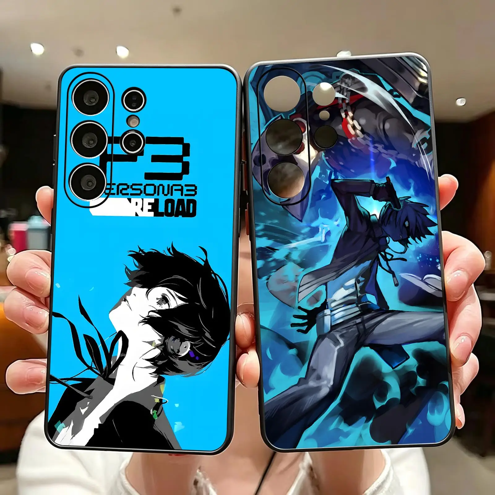 Game persona 3 r-reload  Phone Case For Samsung S26 S25 S24 S23 S22 S21 S20 Ultra Note20 Soft black Shockproof Cover