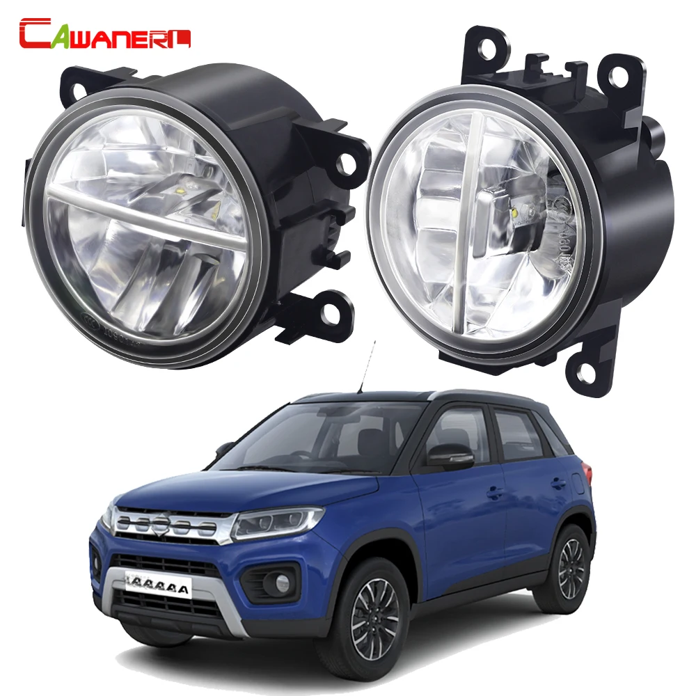 

2 Pieces 30W Car Front LED Fog Light Assembly For Suzuki Vitara Brezza 2016-2022 Fog Daytime Running Lamp DRL Accessories