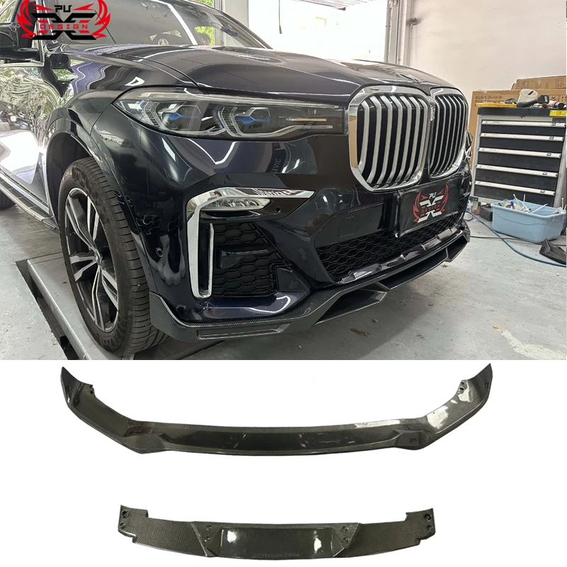 

Передняя губа из углеродного волокна в стиле FD для BMW X7 G07, комплект аксессуаров для модификации переднего бампера