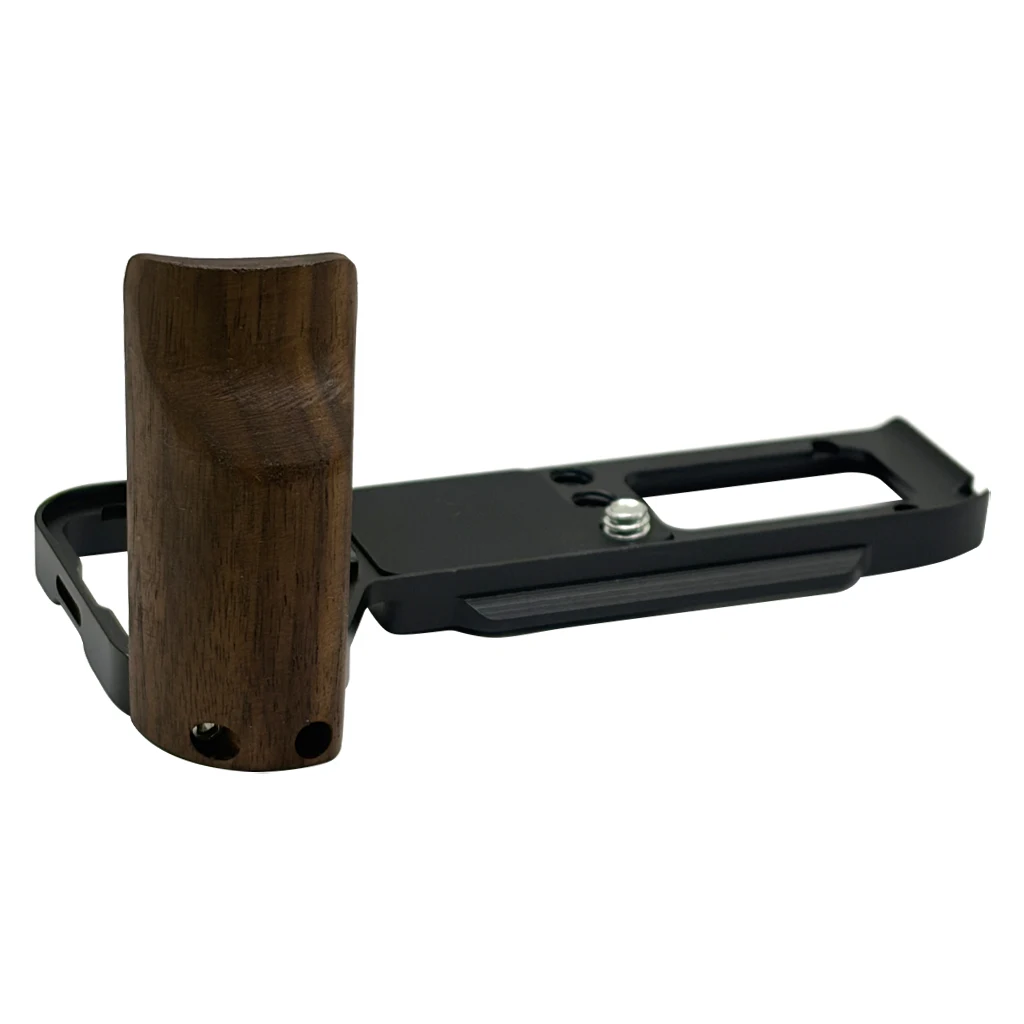 BGNing A7C2 A7CII A7CR Schnellwechselplatte L-Halterung Holzgriff Vollständige Abdeckung Kamerakäfig für Sony A7C SLR Handgriffhalter – Detail 1