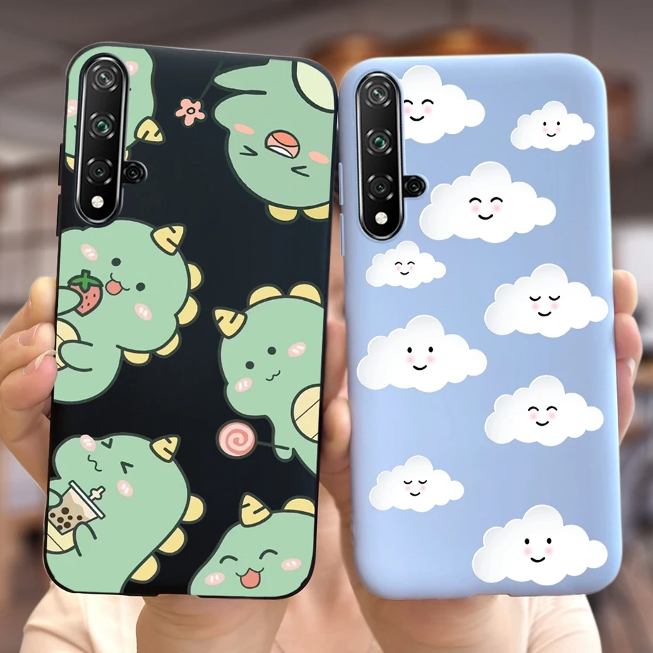 For Honor 20 Case Huawei Nova 5T Cute Astronauts Cartoon Cover 6.26\'\' Soft TPU Phone Case For Huawei Nova 5T Honor20 Coque Shell