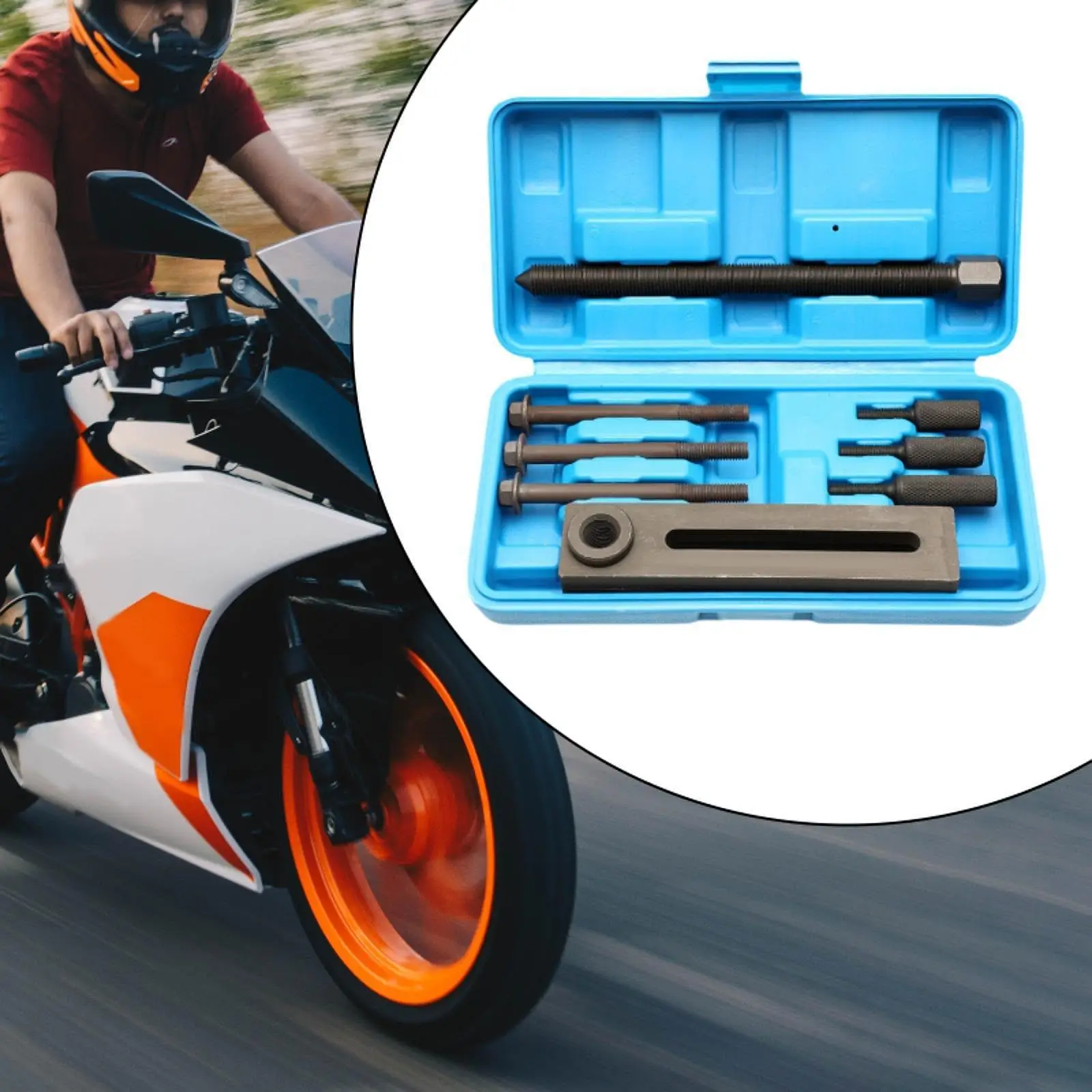 

Motorcycle Crankshaft Separator Assembly Hardware Easy to Use Puller Set