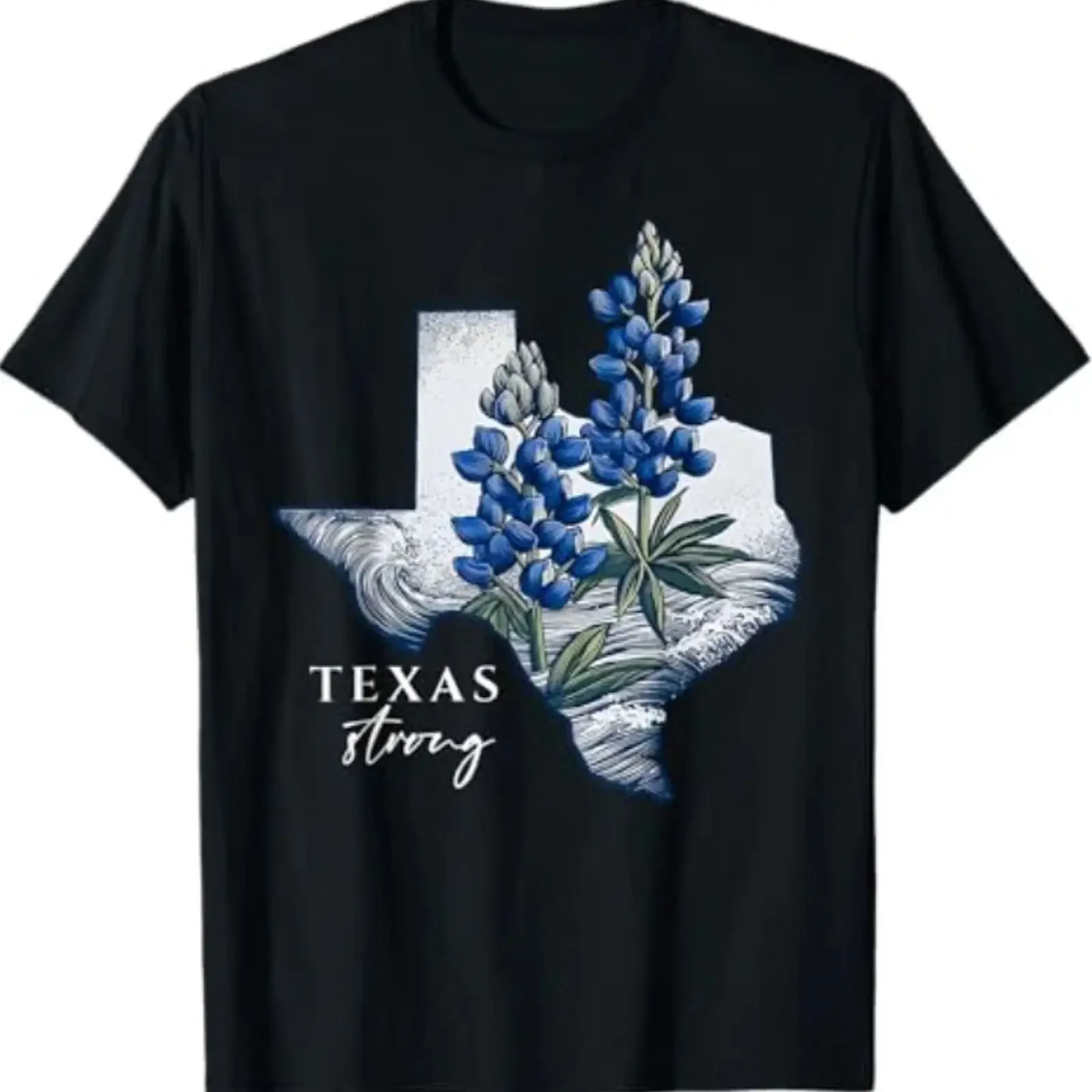 Camiseta Hill Country Strong con estampado vintage de botas y flores de Texas, cómoda, unisex, ropa de diseñador para hombre, versátil