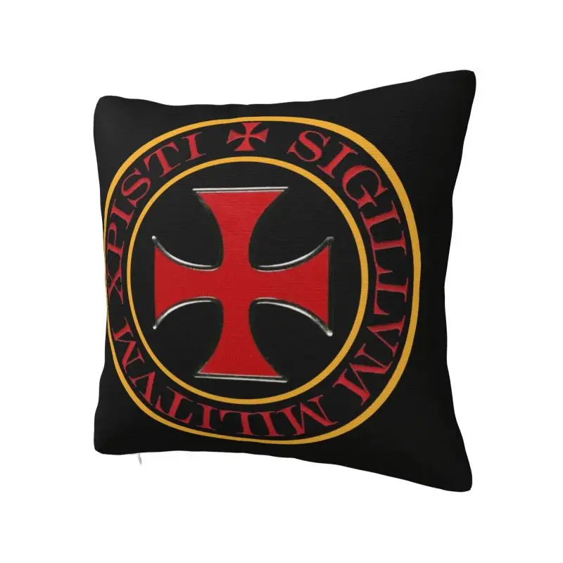 Nordic Style Knights Templar Cross Cushion Covers Soft Christ Christian Crusades Pillow Case Car Square Pillowcase Decoration