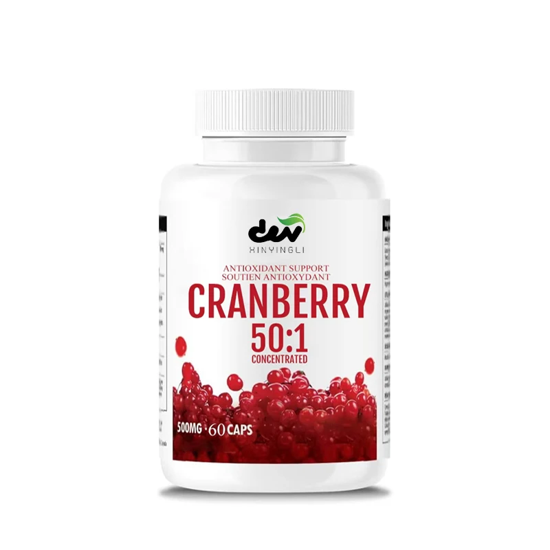 Natural Cranberry 50:1 Extract 500mg (equivalent To 25000 Mg of Fresh Cranberry), Non GMO, Gluten Free