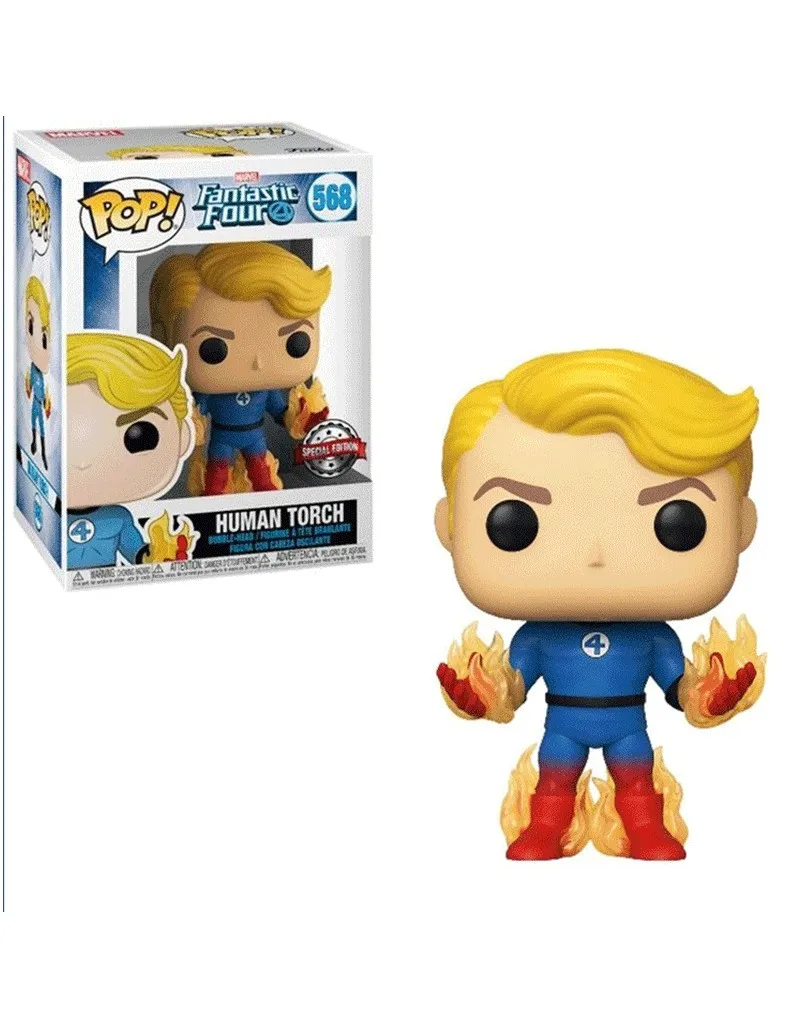 Funko Pop Human Torch Fantastic Four 4 Special Edition