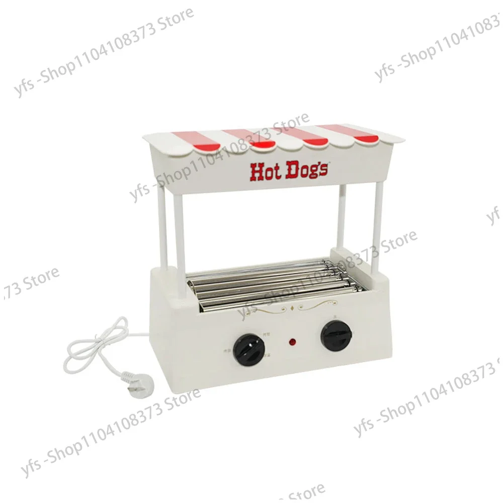 Low Noise 5-Roller Hot Dog Roller Grill/Hotdog Grilling Machine Electric Hot Dog Maker Roller Home Use