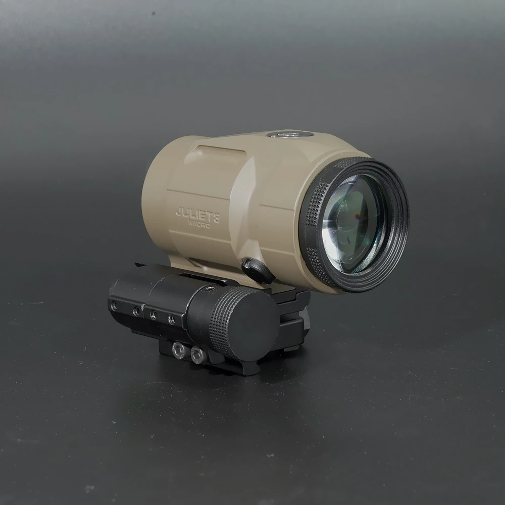 Imagem -05 - Magnifier 3x Trabalho com Reflex Optics Red Dot Sight para Gatilho Airsoft Montagem de Botão com Espaçadores ss Juliet3