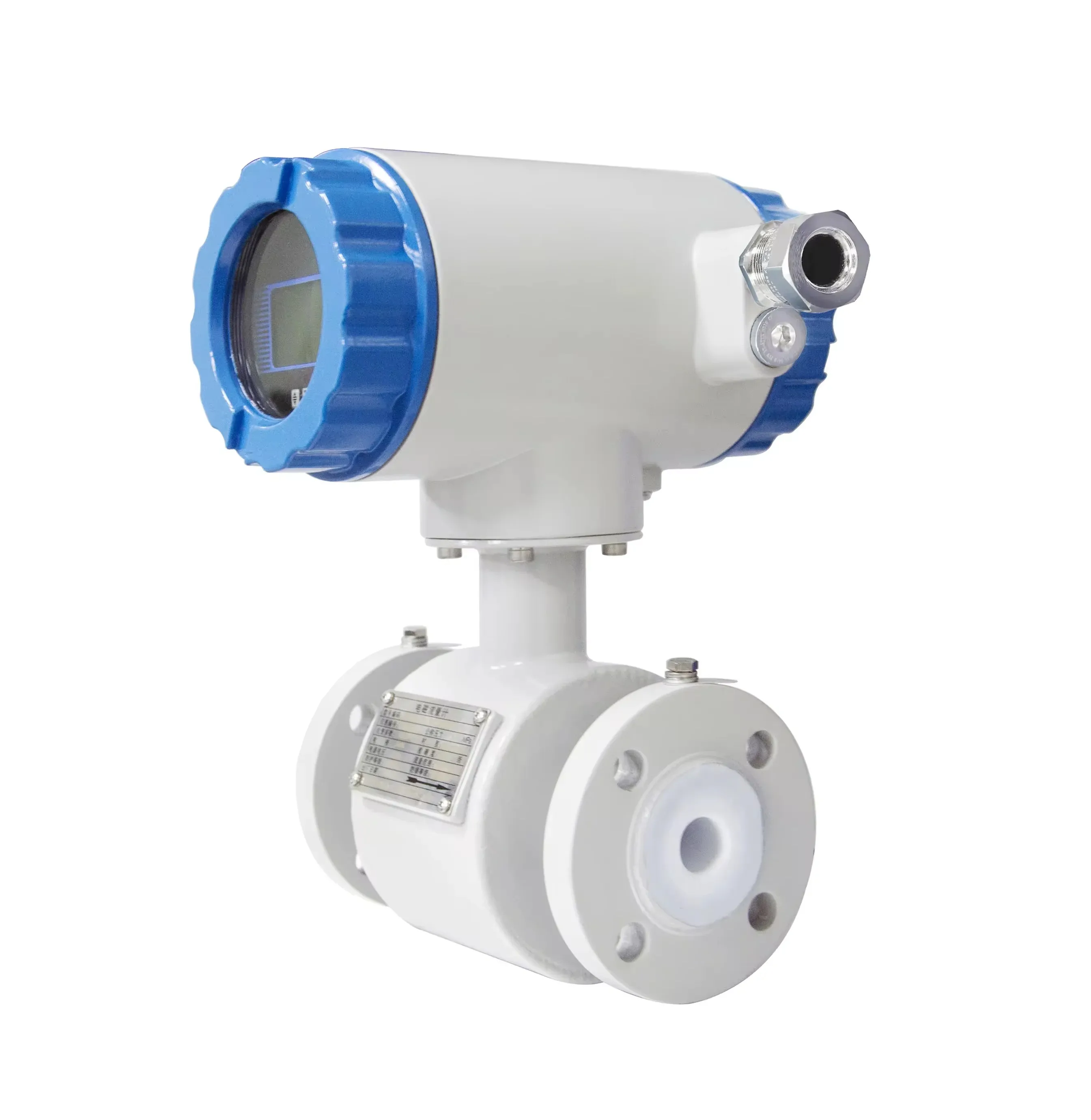 DN50 DN100 DN200 Electromagnetic Flowmeter RS485 Hart Converter SS316L Tri-clamp Flange Connection