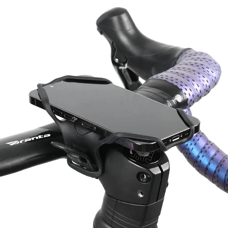 Universal Silicone Bike Phone Holder Bicycle Motorcycle Phone Mount Holder Handlebar Cell Phone Clamp Bicycle Phone Holder