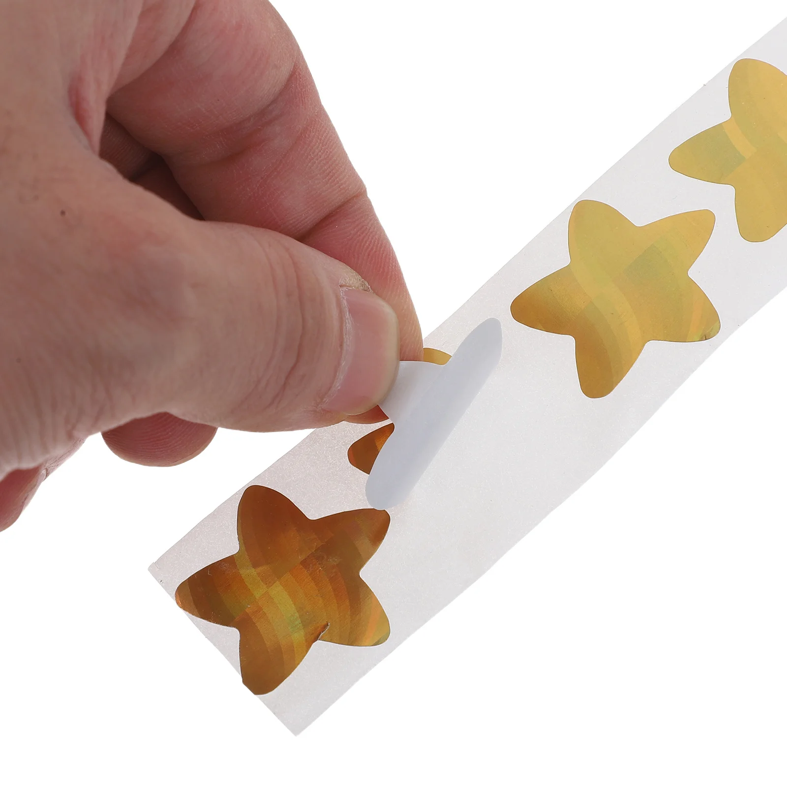 

500pcs 2 Rolls Star Seal For Packaging Golden Self-Adhesive Kraft Labels Envelope Closures Reward For Party Decoration