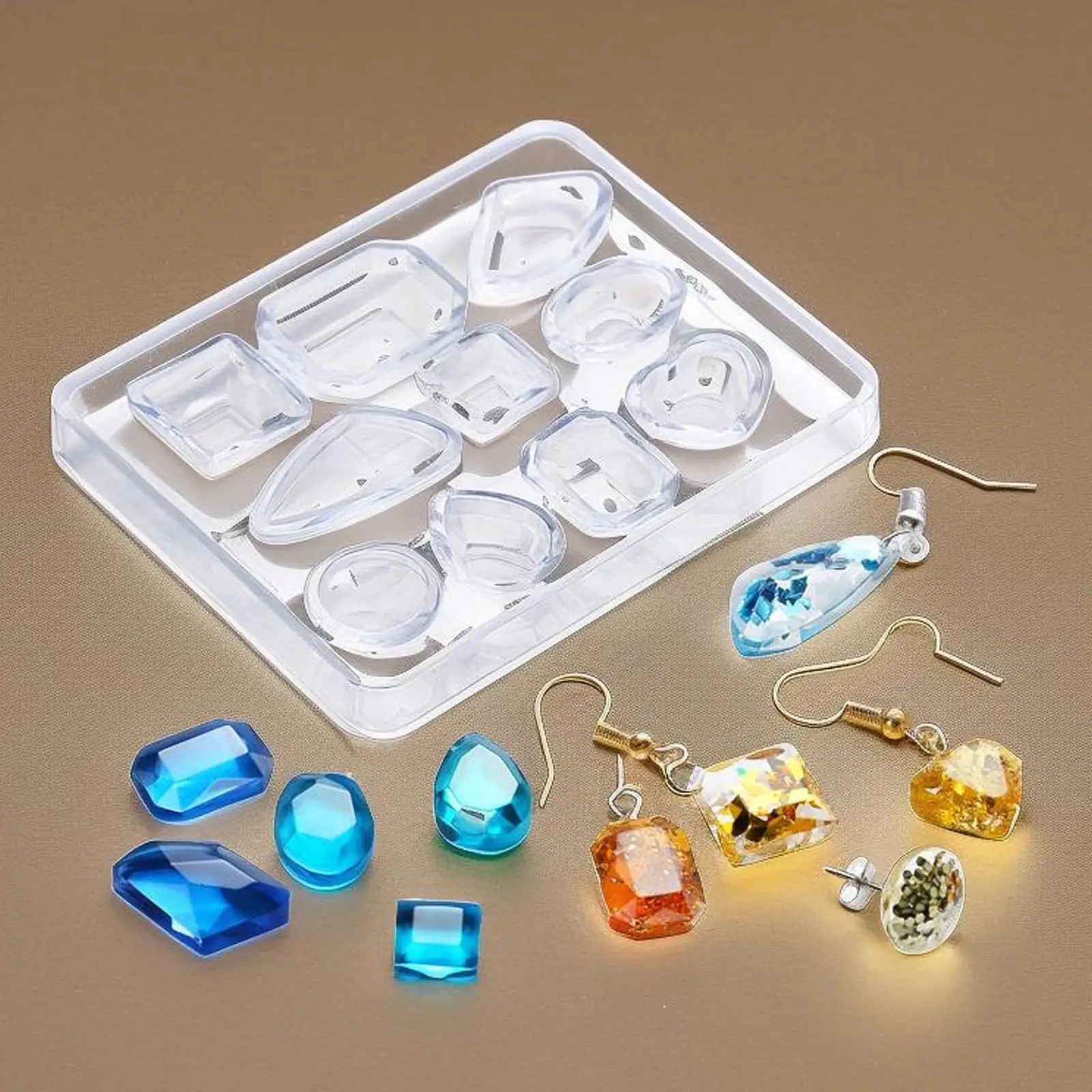 

Earring Making Mould DIY Beginners Lightweight Keychain Easy Cleaning Jewelry Accessories Durable Jewelry Crafting Supplies