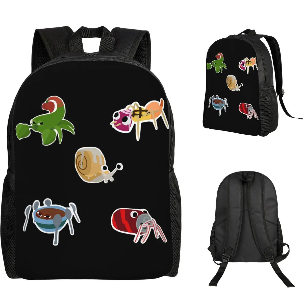 

Bugsnax Best Of Bugsnax Pack For Fans Student Backpack School Bag Hiking Travel Daypack for Men Women Bookbag Shoulder Bags