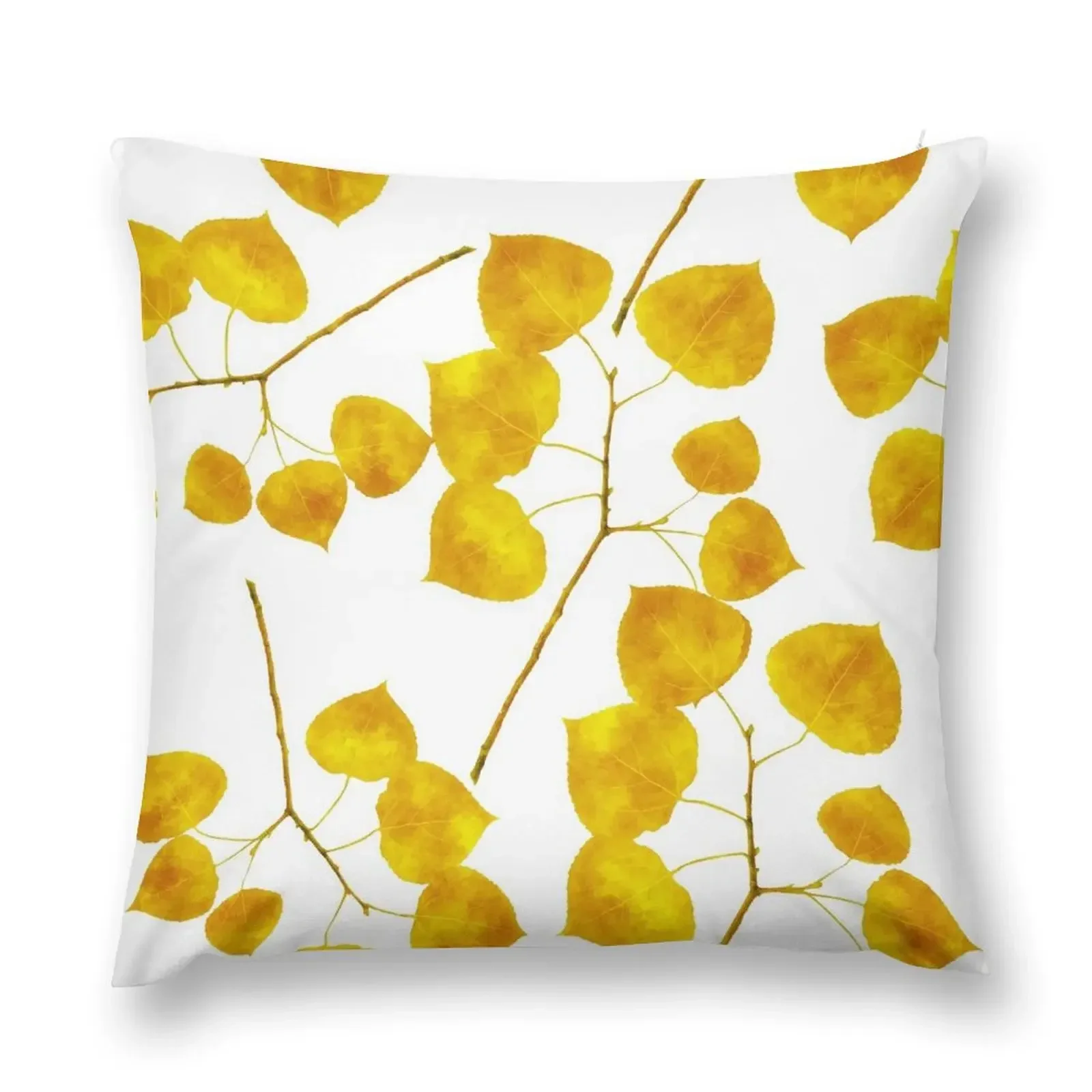 Aspen Leaves Throw Pillow Cushion Cover Set Pillows Aesthetic Decorative Cushion pillows decor home pillow