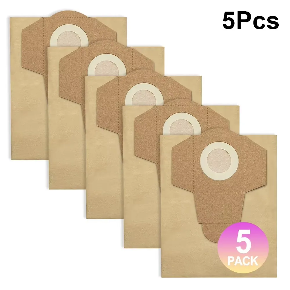 1/5 pièces 20L sac de collecte de poussière pour Einhell humide et sec pour BT-VC 1250S aspirateur pièces de rechange accessoires de remplacement