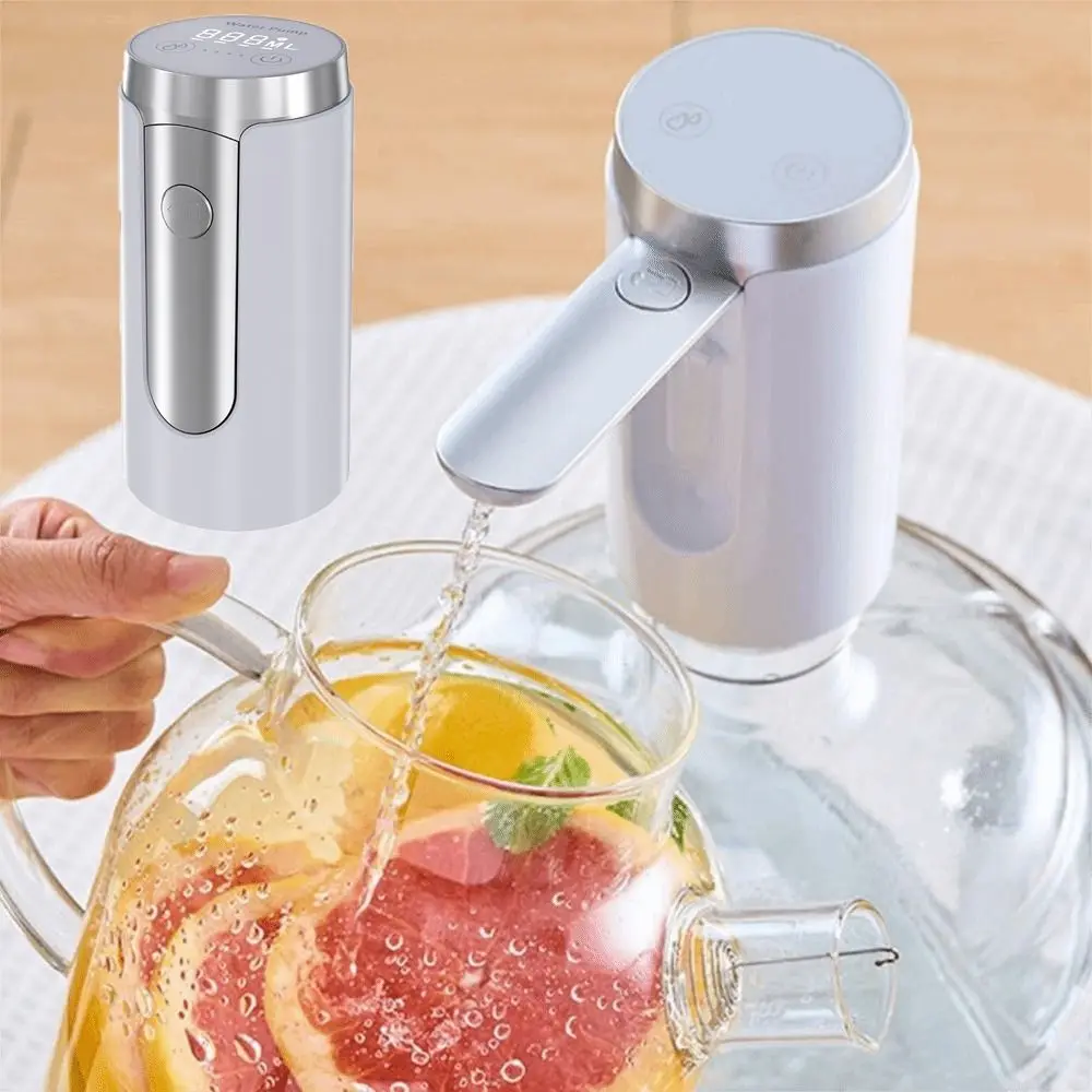 

High Quality Foldable Water Pump Sterilizable LED Display Water Dispenser Rechargeable Automatic Drinking Water Pressed