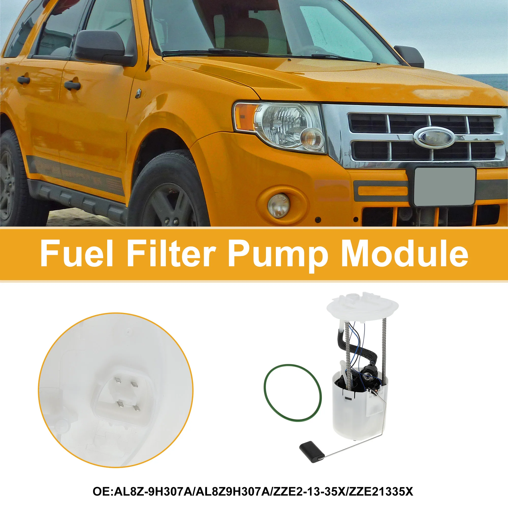 

X Autohaux Electric Fuel Pump Assembly for Ford Escape for Mazda for Mercury 10-12 2.5L Fuel Filter Pump Module No.AL8Z9H307A