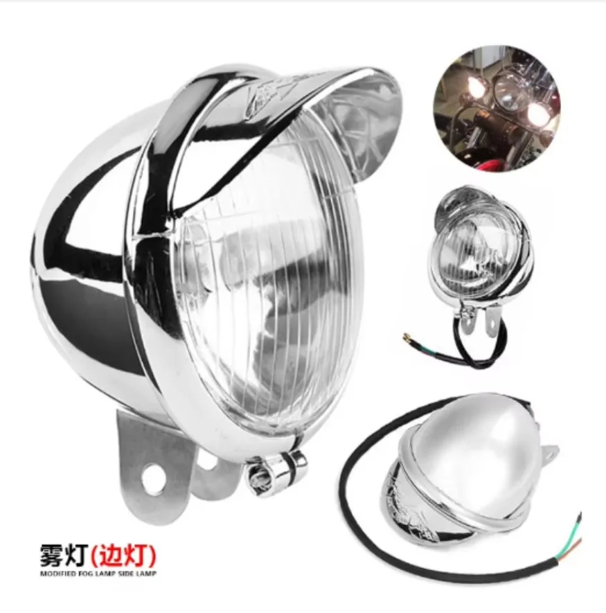 Fit For Harley Cruise Prince Motorcycle Front Light Suzuki Prince GN125 Modified Fog Lamp Turn Signal 1x