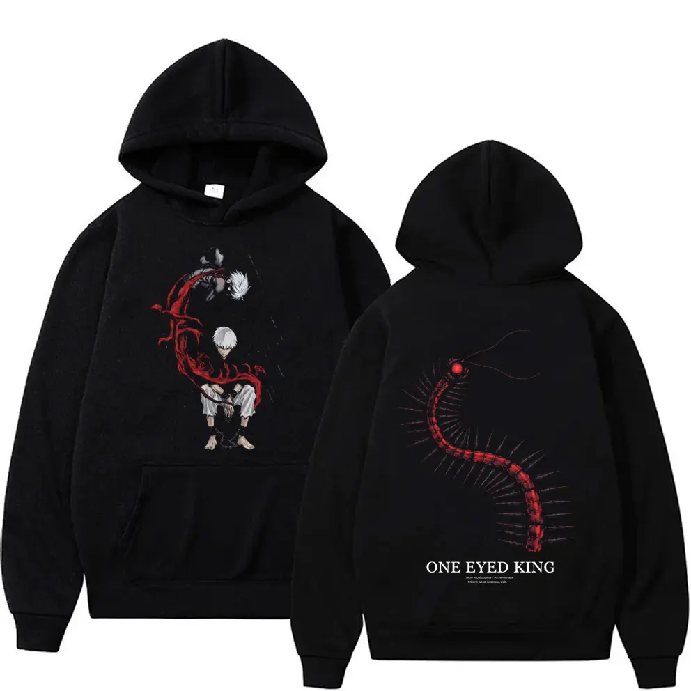 

Anime Tokyo Ghoul Centipede Hoodie Kaneki Ken One Eyed King Graphic Hoodies Men Women Clothing Manga Casual Oversized Sweatshirt