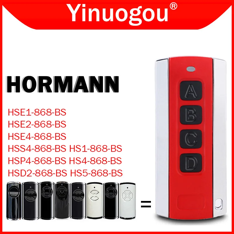 HORMANN BS BiSecur HSE4 HSE2 HSE1 HS5 HS4 HS1 HSP4 HSS4 HSD2 868 BS Garage Door / Gate Remote Control 868MHz Hand Transmitter