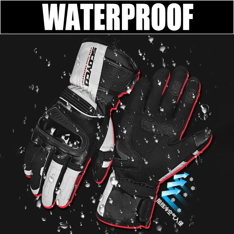 

Winter Keep Warm Waterproof Motorcycle Riding Gloves Windbreak Outdoor Motorbike Rider Racing Glove TPU Shell Guantes Moto M-XL