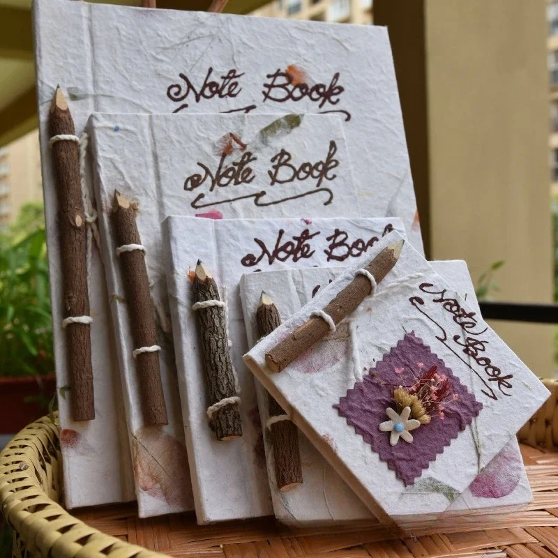Thai Floral Paper Notebook, Exquisite Creative Notebook, Graduation Gift, Student Notebook