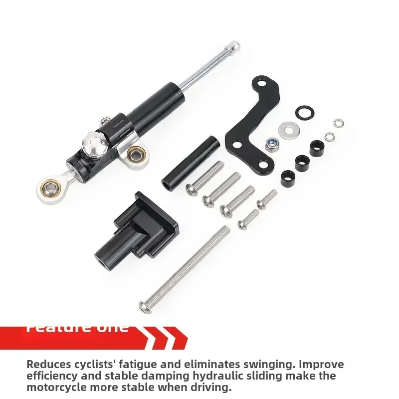 Für Yamaha MT03 Lenkungsdämpfungsstabilisator, Titan-Lineal-Dämpferhalterung, Rückwärtssicherheits-Befestigungscode, Motorradzubehör