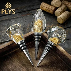 Creative glass crystal wine stopper,home beer champagne freshkeepin sealed stopper,luxury imitation diamond face crystal stopper