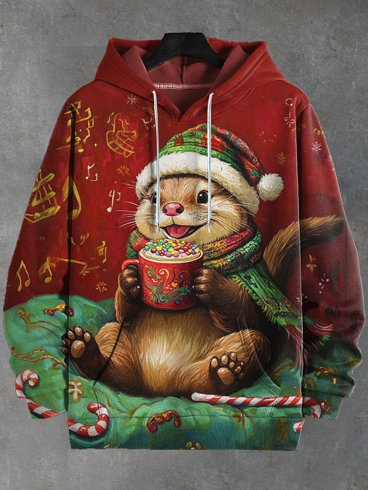 Animal Cute Otter Graphic 3D Printed Hoodies Sweatshirt Men/Women Long Sleeve Tracksuit Pullover Oversized Men Adult Hoodie Coat